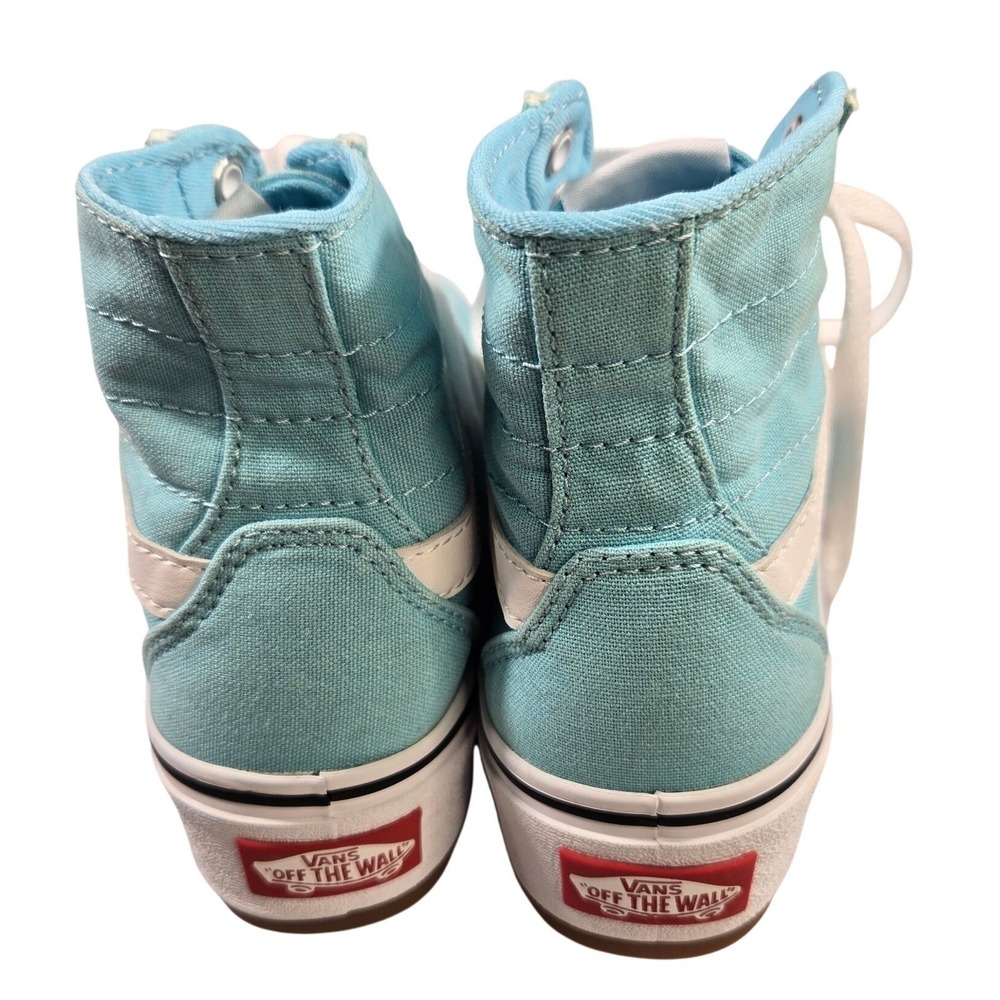 Vans Sk8-Hi Stacked Aqua Blue Platform High Top Sneakers Womens 7 VN0A4BTWA0S - Picture 6 of 10